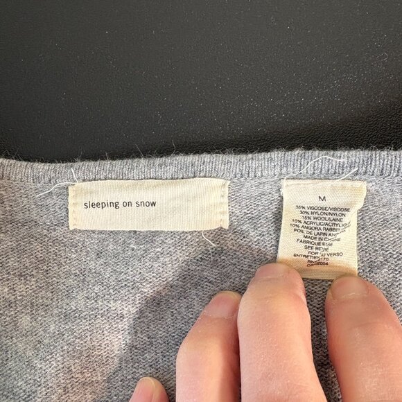 Anthropologie Sleeping on Snow Painted Blouse sz M Painted Cottage - Picture 6 of 7